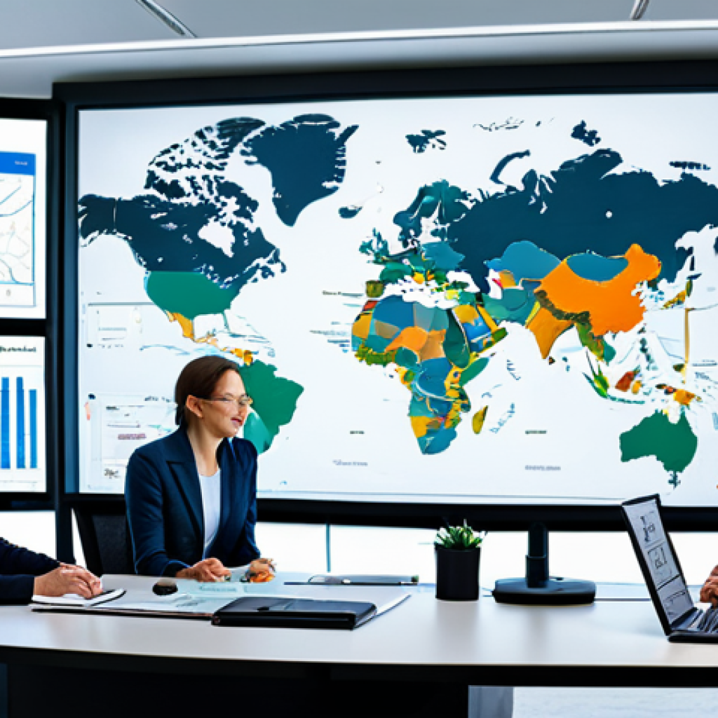 공급망관리에서의 의사결정 과정 - Supply Chain Visibility**

"A diverse team of professionals collaborating around a large digital scr...