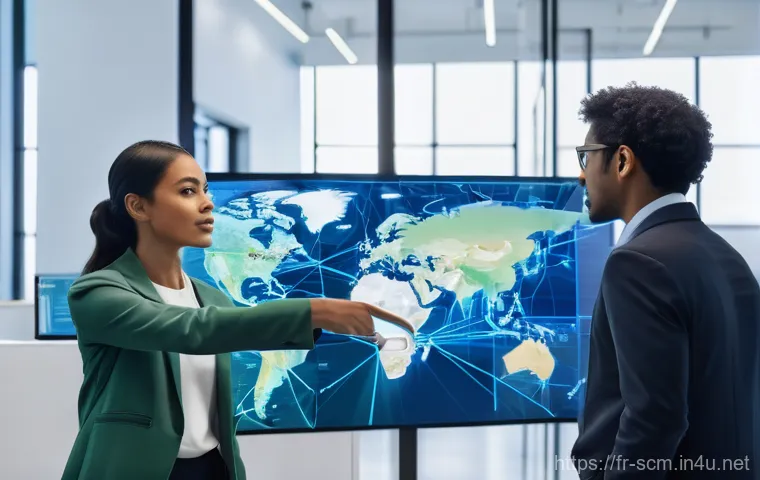 공급망관리에서의 시간 관리 비법 - Image Prompt 1: Strategic Planning and Dynamic Visualization**