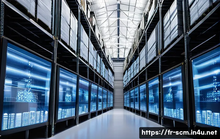 공급망관리와 비즈니스 분석 - **Prompt:** "An elegant and dynamic scene depicting a modern, optimized supply chain. Imagine a gran...