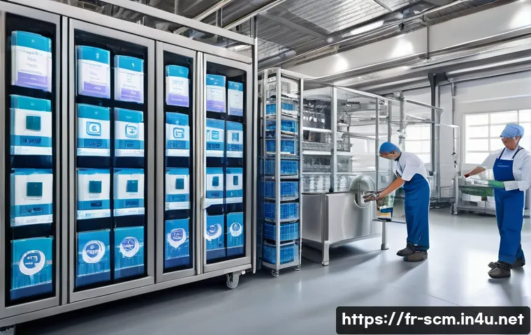 공급망관리와 지속 가능 경영 사례 - **Prompt:** A vibrant, high-resolution photographic scene illustrating a sustainable and transparent...